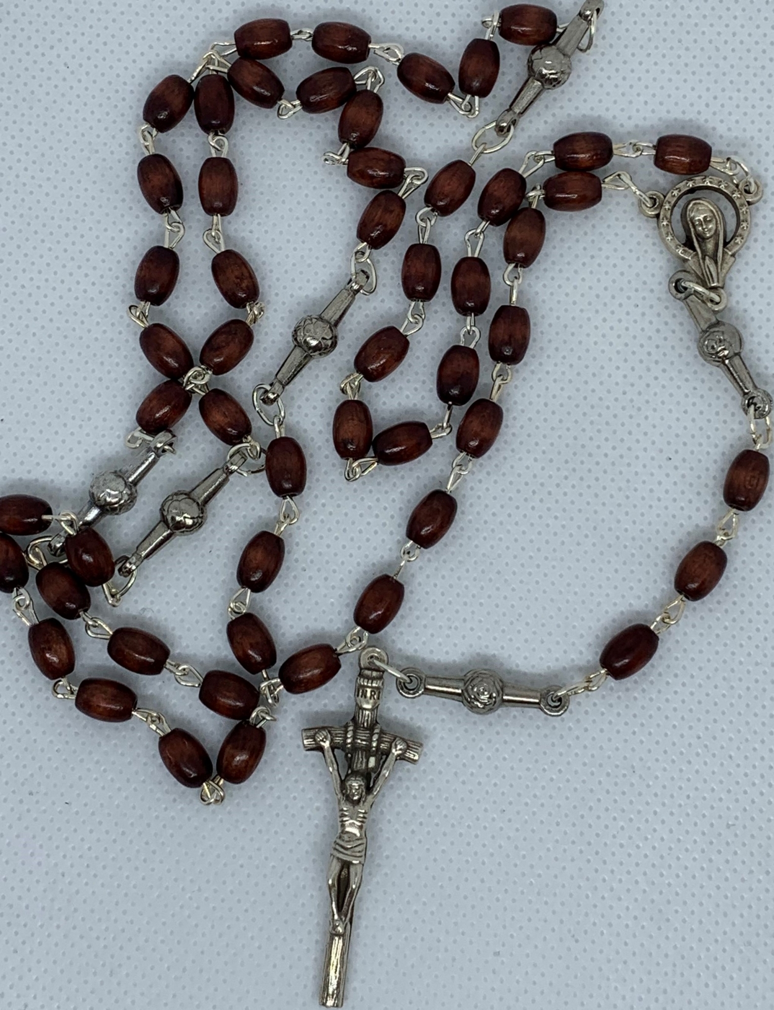 ROSARY – DARK BROWN (WOOD) - Di Marco International